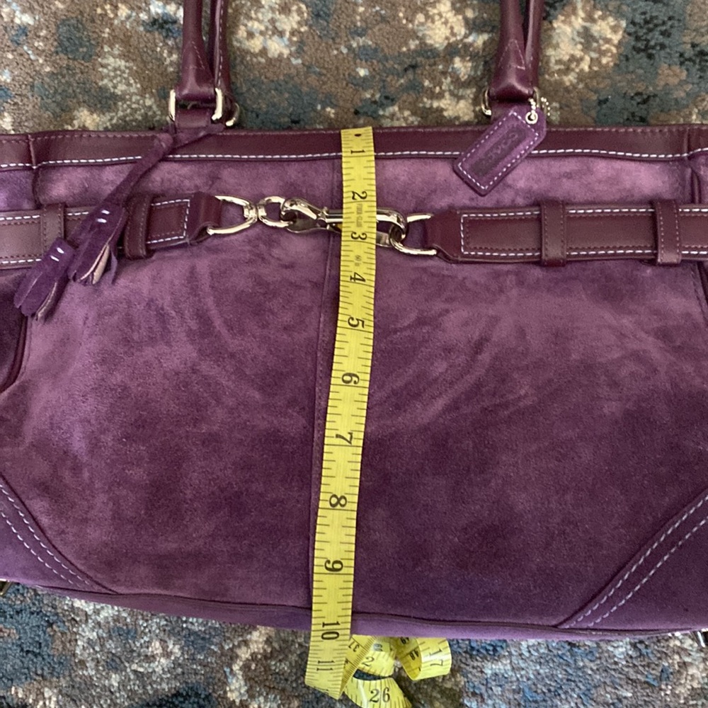 Excellent Vintage Coach Suede bag - Picture 13 of 15